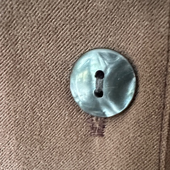 TANJAY | Vintage Brown Mixed Media Animal Print Embroidered Button Up Blouse - Picture 11 of 15